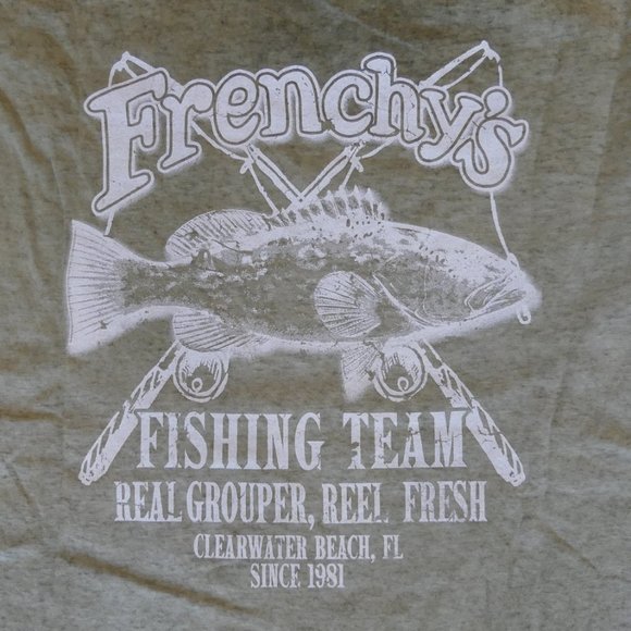 Frenchy's Seafood Company Colortone Green Medium T-Shirt - Picture 5 of 5